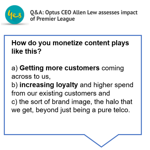 Q&A: Optus CEO Allen Lew assesses impact of Premier League